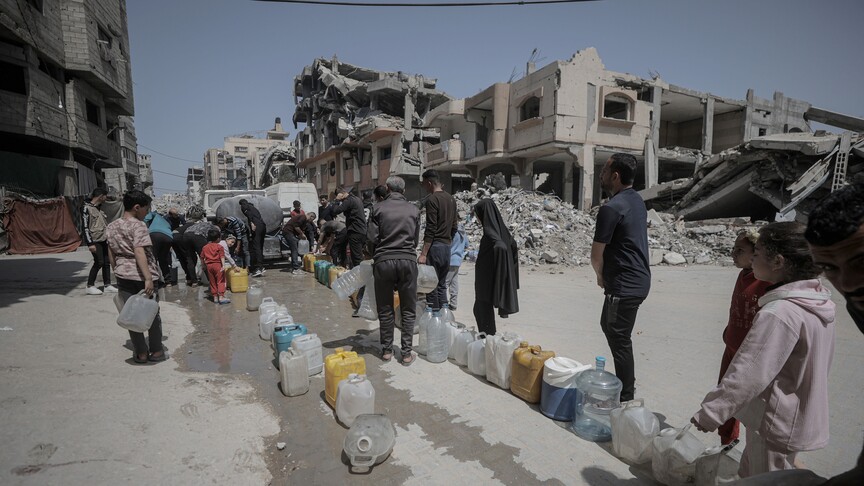 Gazze'de İsrail'in saldırıları ve ablukasıyla artan su krizi, Filistinlilerin hayatını derinden etkiliyor