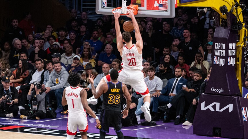 NBA play-off'larında Rockets, Alperen Şengün'ün 19 sayı attığı maçta Lakers'ı yendi