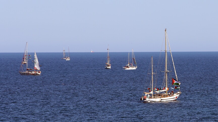 AB, Küresel Sumud Filosu'nun güvenliğinin sağlanması için İsrail'e çağrı yapmaktan kaçındı