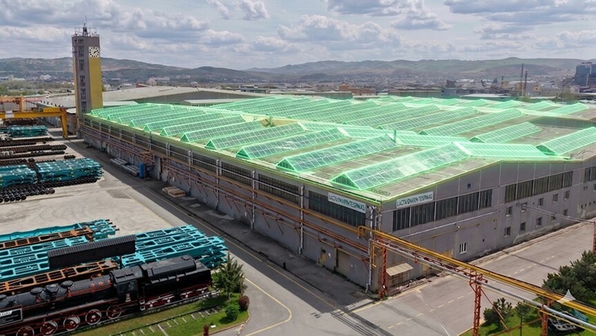 Stratejik yük vagonları güneş enerjisiyle üretilecek