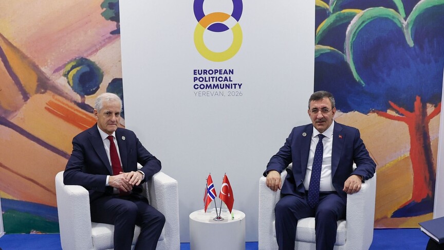 Cumhurbaşkanı Yardımcısı Yılmaz, Norveç Başbakanı Store ile görüştü